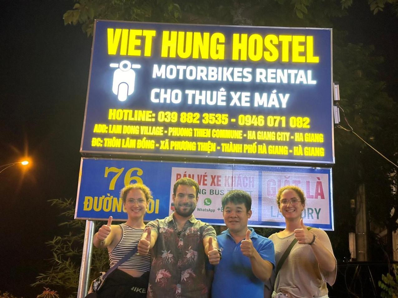 Viet Hung Hostel-Motorbikes-Bus Ticket Lang Lap Camera foto