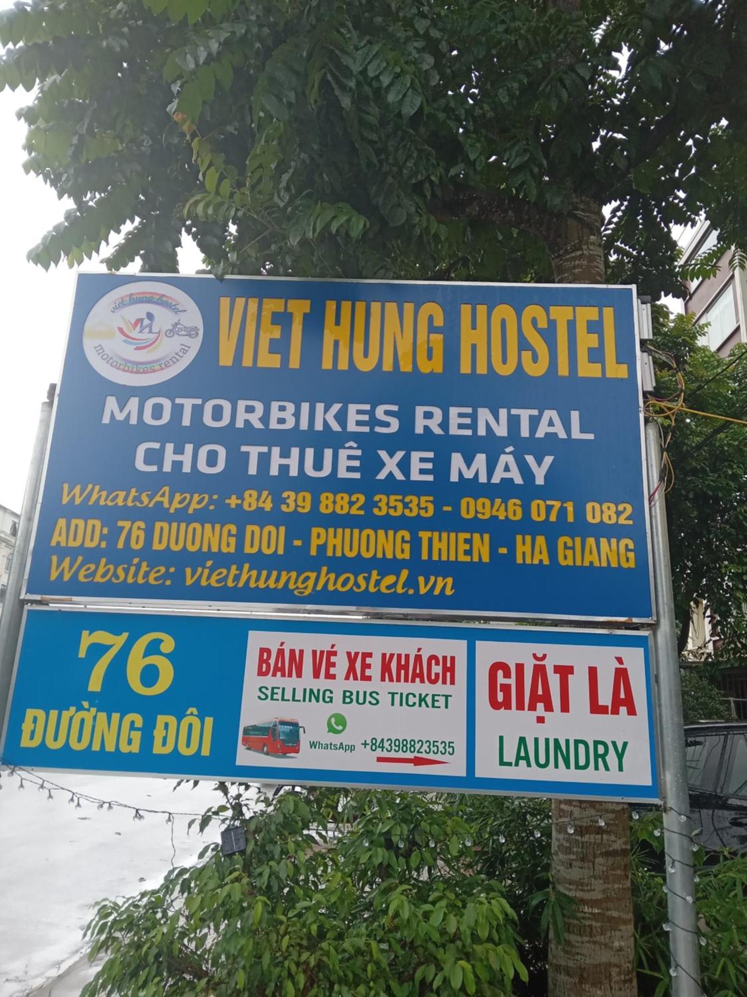 Viet Hung Hostel-Motorbikes-Bus Ticket Lang Lap Esterno foto